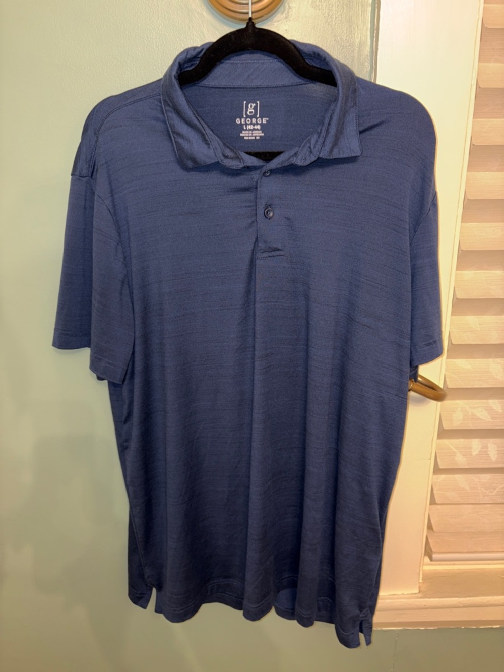 George Men's Navy Blue Polo Shirt